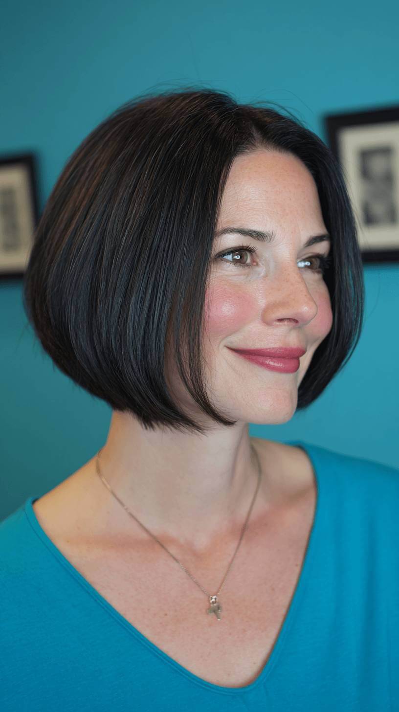 Sleek Jaw-Length Bob with Subtle Texturing