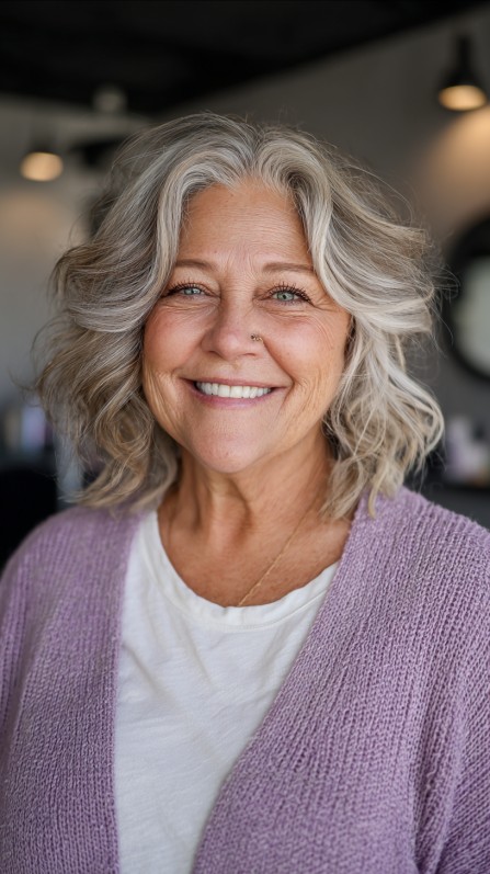 Soft Layered Beachy Waves for Effortless Volume