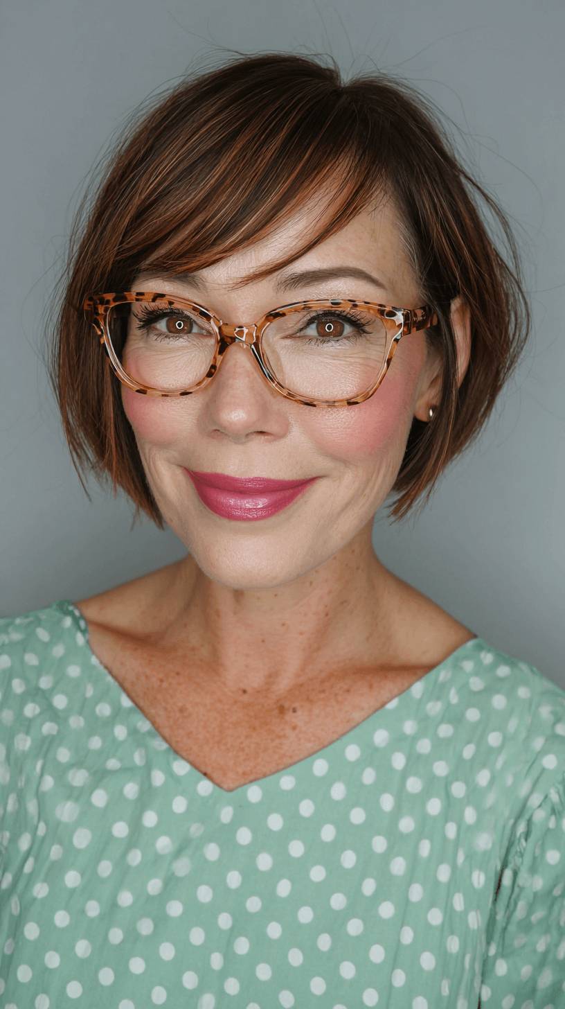 Stylish Blunt Bob with Face-Framing Layers