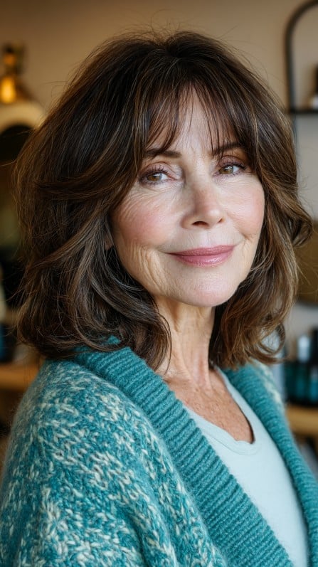 Textured Layered Cut with Soft Bangs