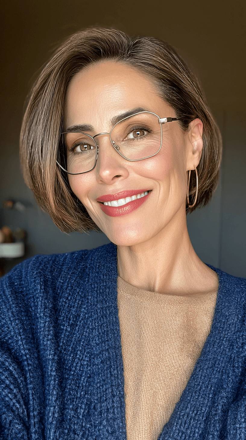 Trendy Blunt Bob with Soft Volume
