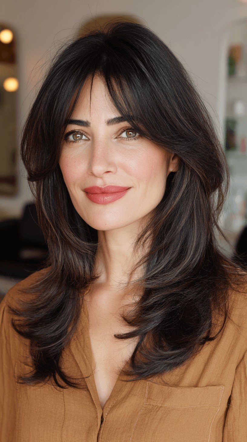 Textured Butterfly Haircut with Face-Framing Layers