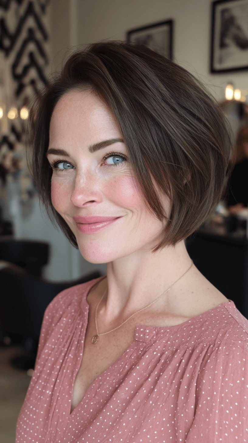Chic Textured Bob with Soft Layers