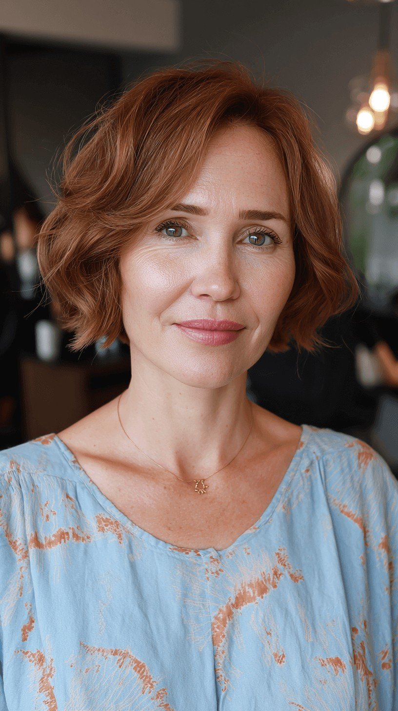 Soft Textured Bob with Subtle Waves