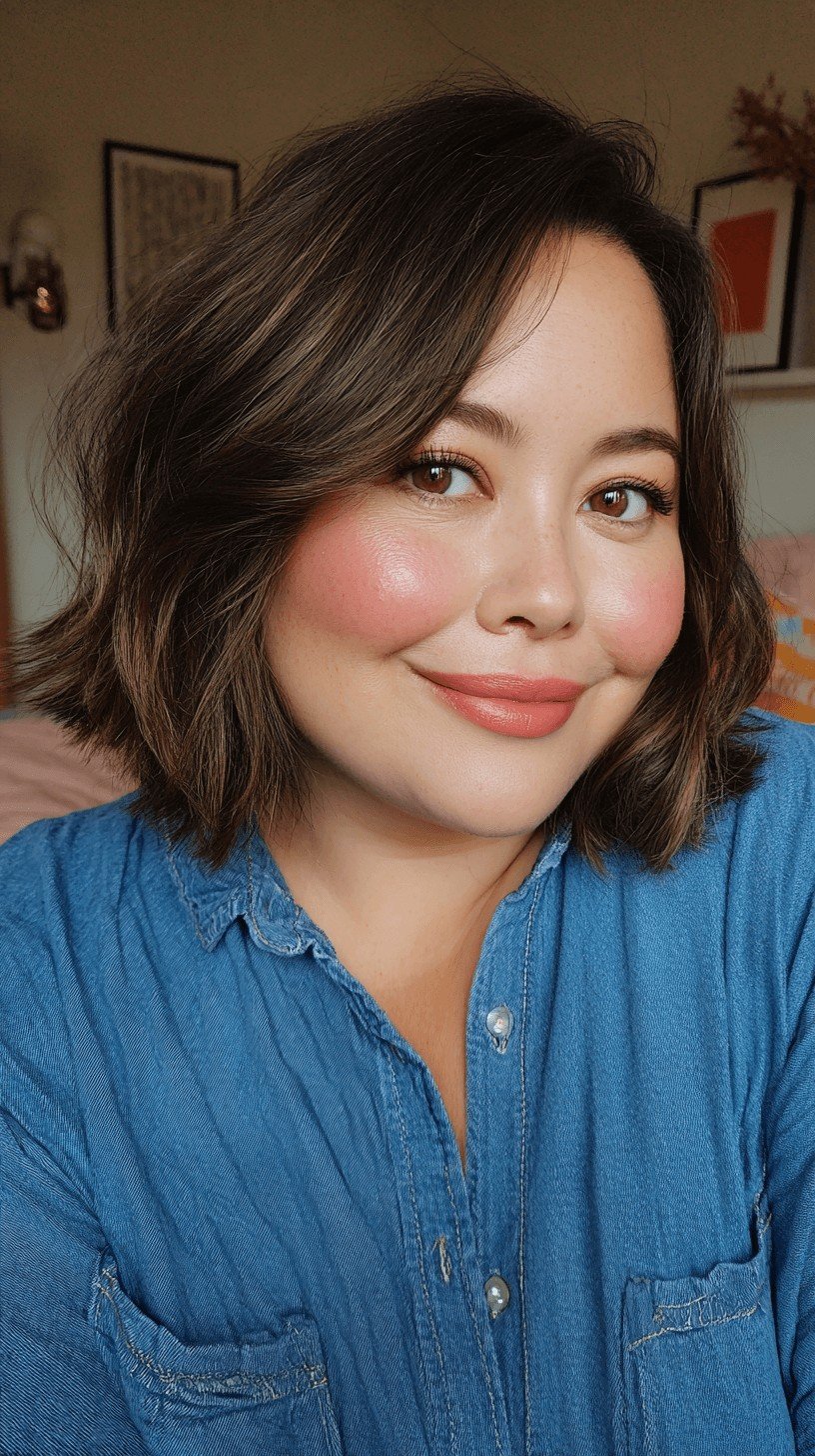 Textured Wavy Bob with Soft Layers
