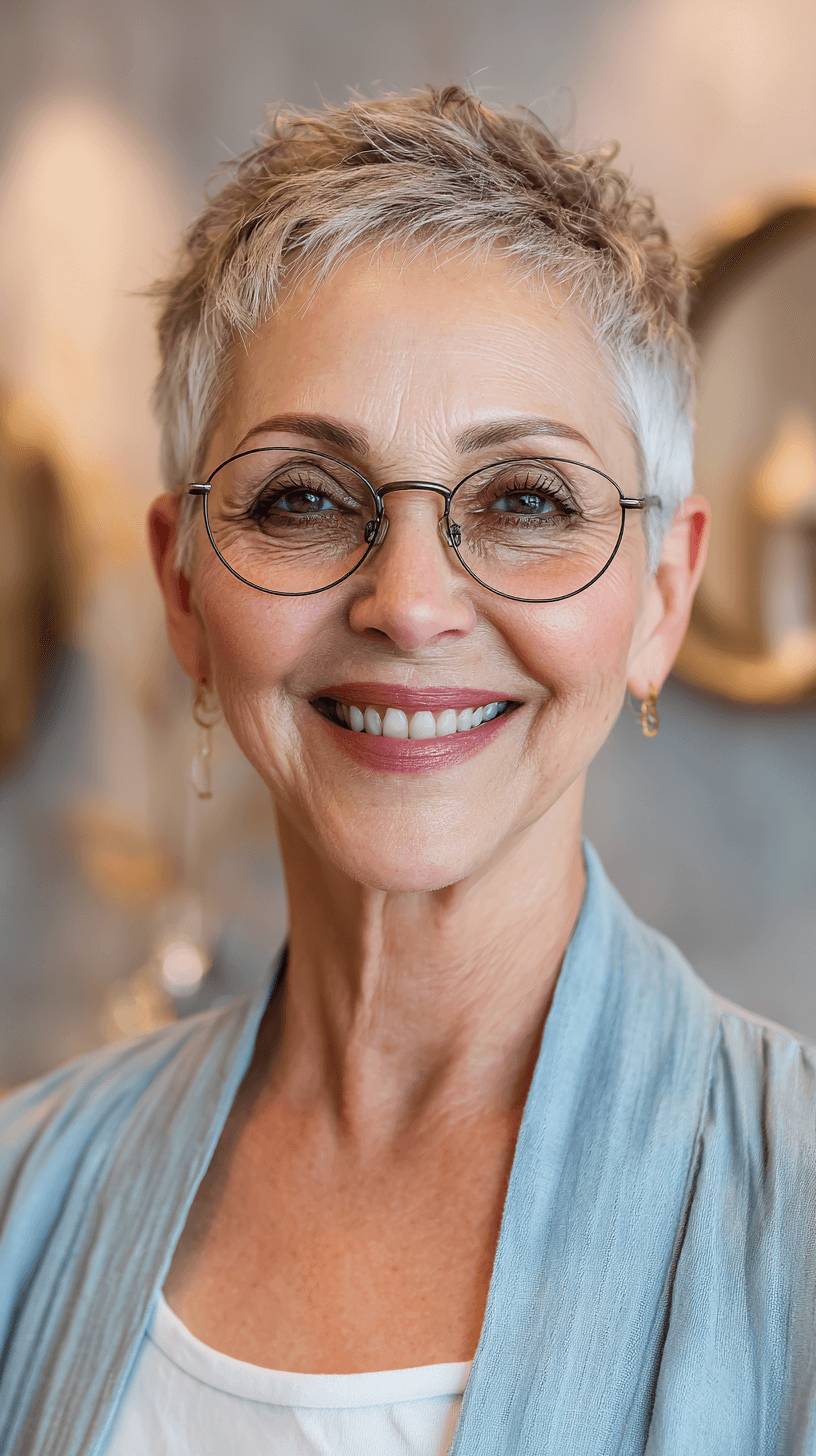 Chic Short Textured Pixie with Soft Layers