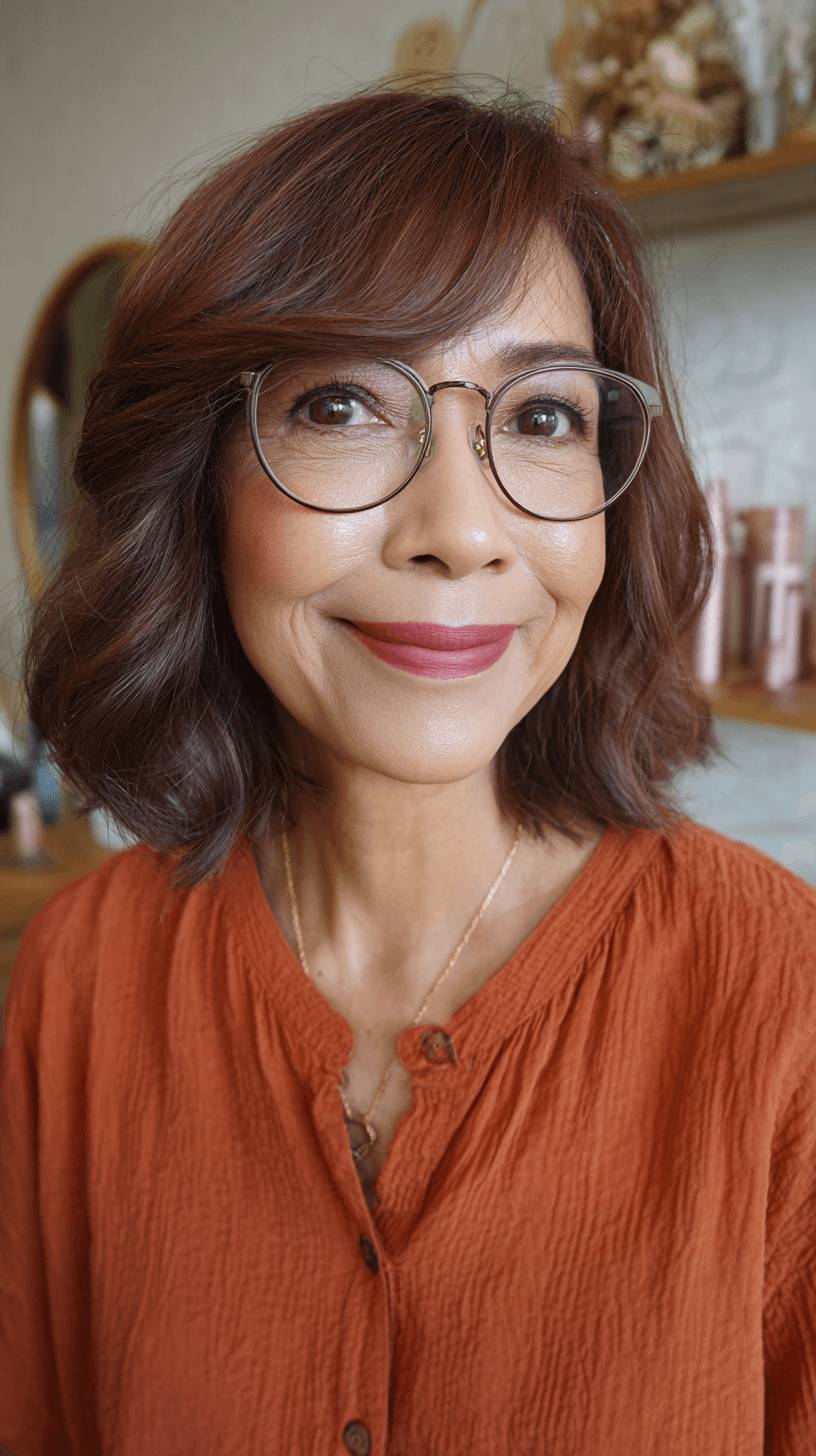 Chic Soft Waves with Subtle Highlights