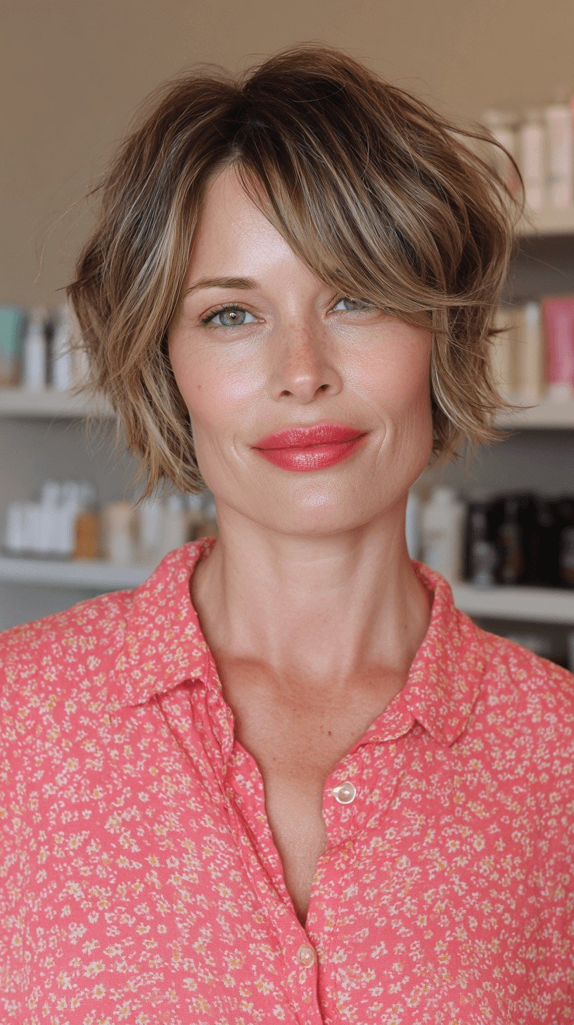 Chic Textured Short Bob with Soft Layers