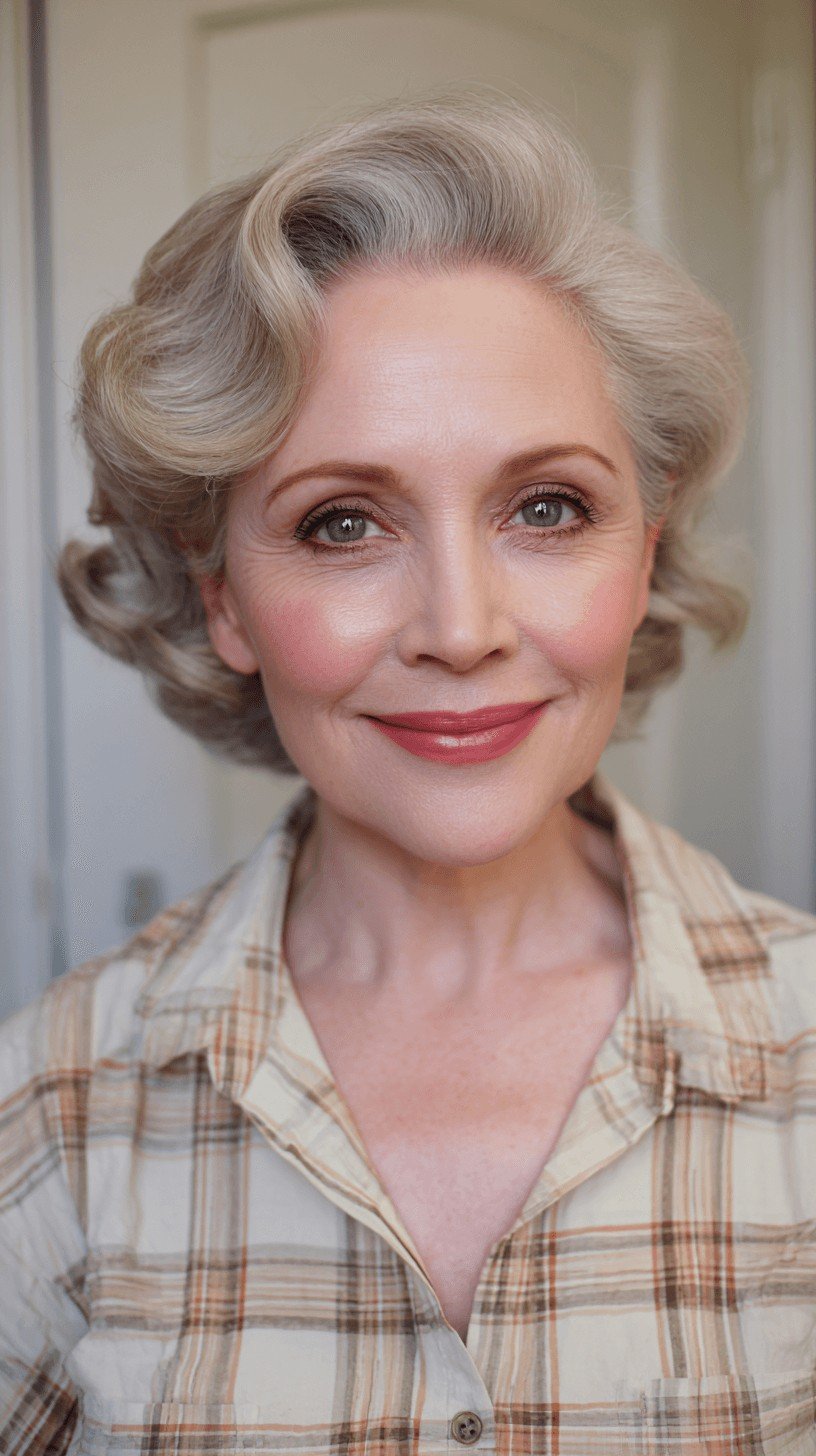 Chic Vintage Curls with Soft Volume