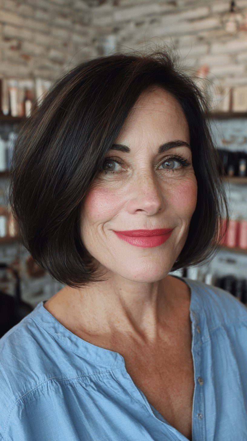 Classic Sleek Bob with Subtle Movement