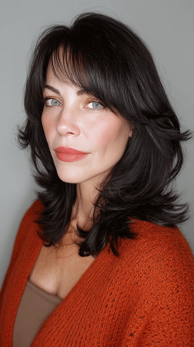 Dynamic Layered Butterfly Cut with Soft Fringe