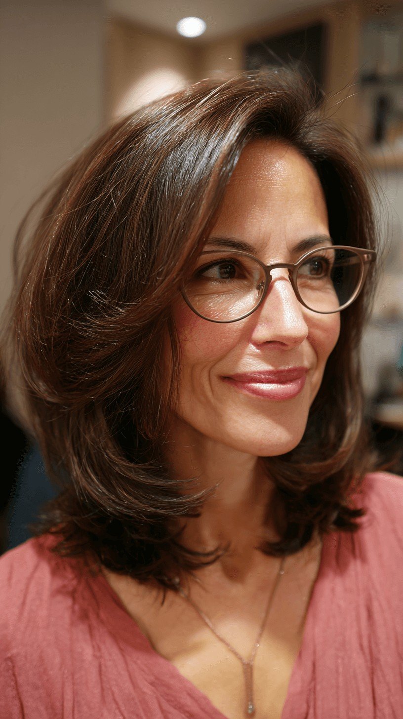 Elegant Layered Butterfly Cut with Subtle Volume