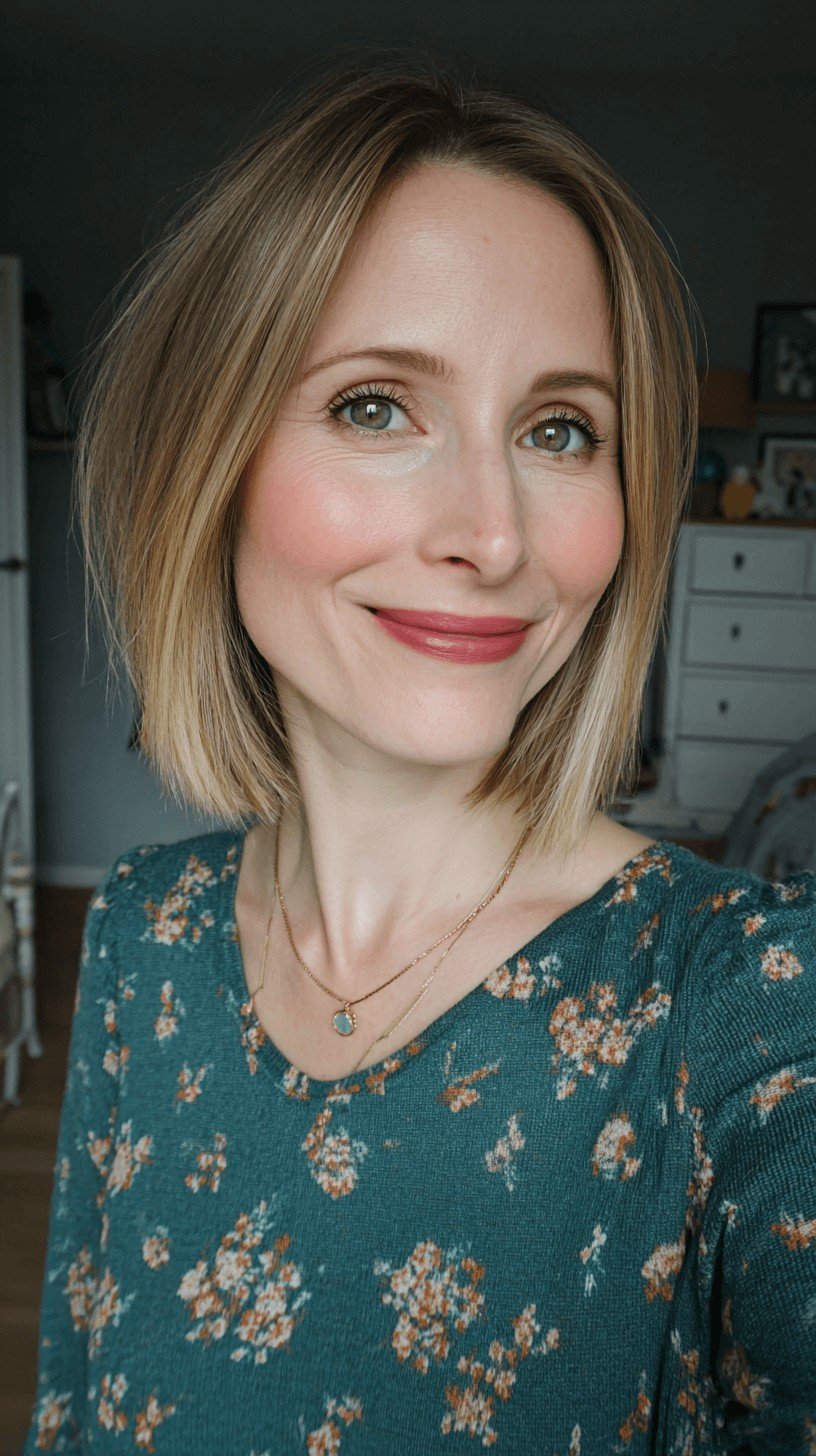Fresh Blunt Bob with Subtle Texture