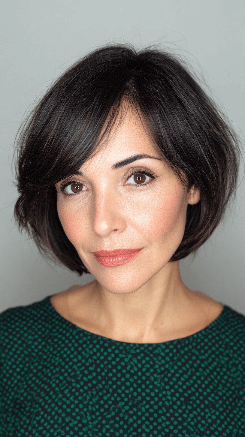 Modern Rounded Bob with Soft Layers
