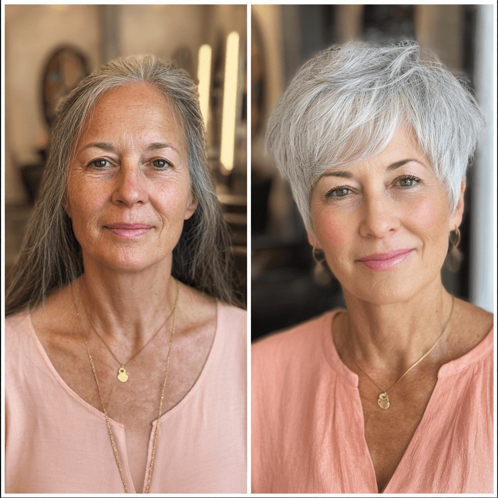 Modern Silver Pixie with Textured Layers