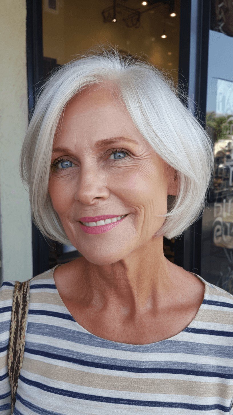 Modern Soft Blunt Bob with Gentle Movement