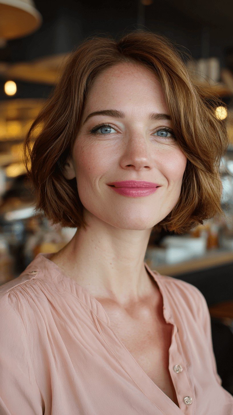 Soft Textured Bob with Subtle Waves