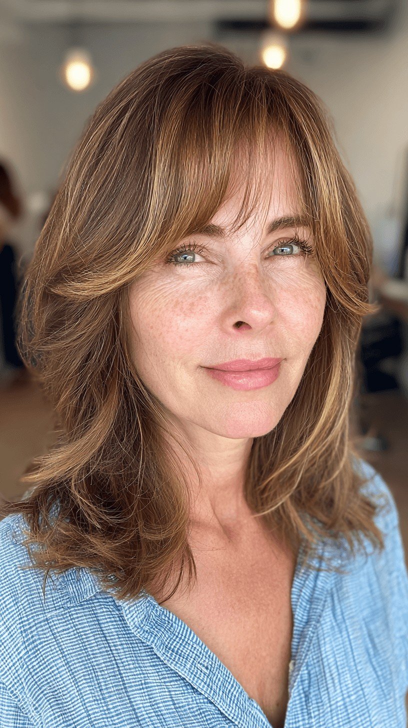 Softly Layered Butterfly Cut with Subtle Volume
