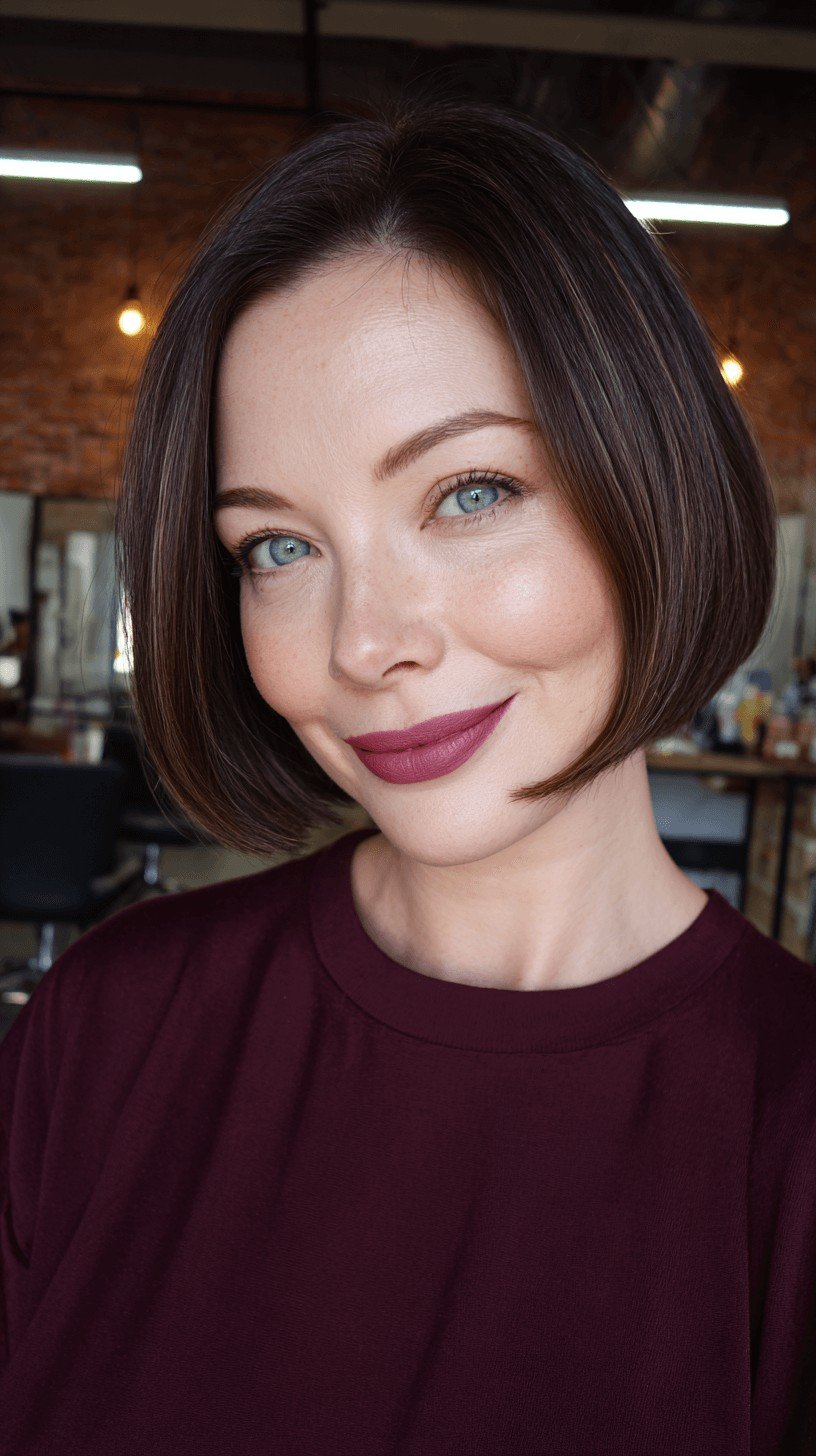 Sophisticated Blunt Bob with Soft Edges