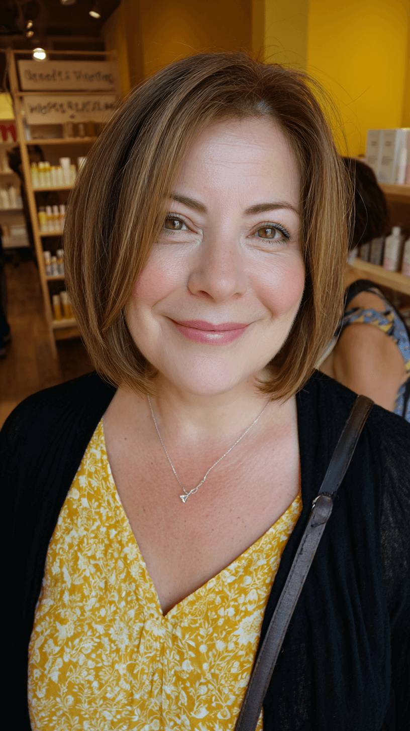 Stylish Classic Bob with Subtle Textured Layers