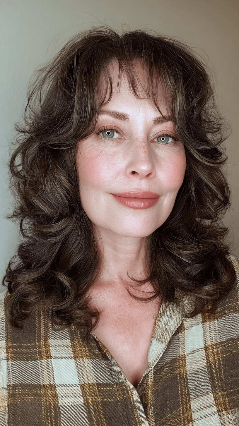 Textured Butterfly Cut with Defined Curls