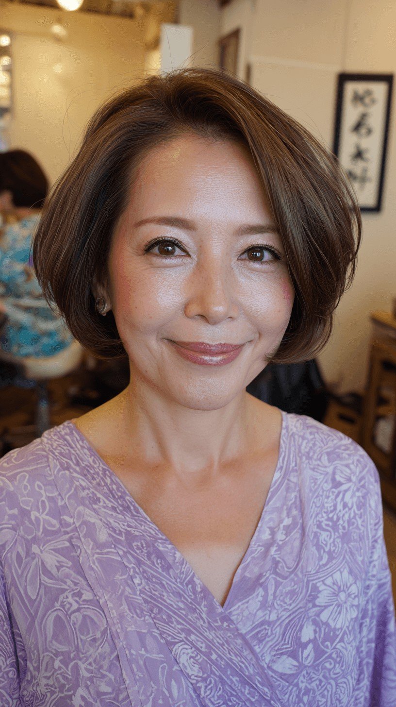 Textured Jaw-Length Cut with Soft Volume