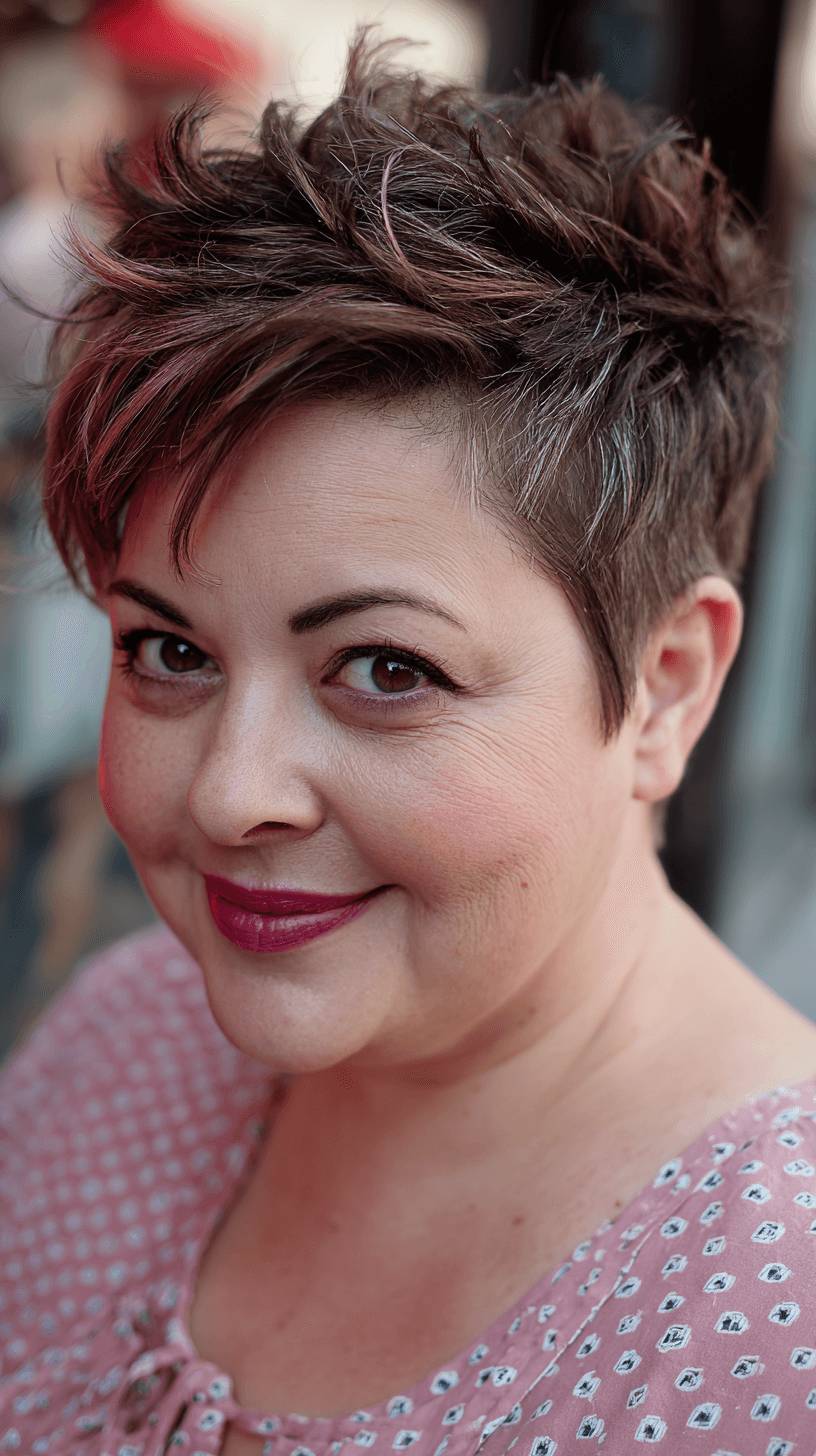 Textured Pixie Cut with Bold Highlights