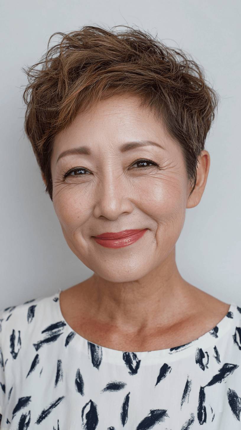 Textured Pixie Cut with Soft Waves