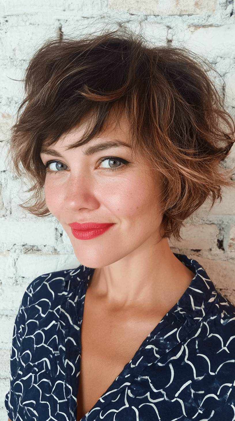 Textured Short Bob with Soft Layers