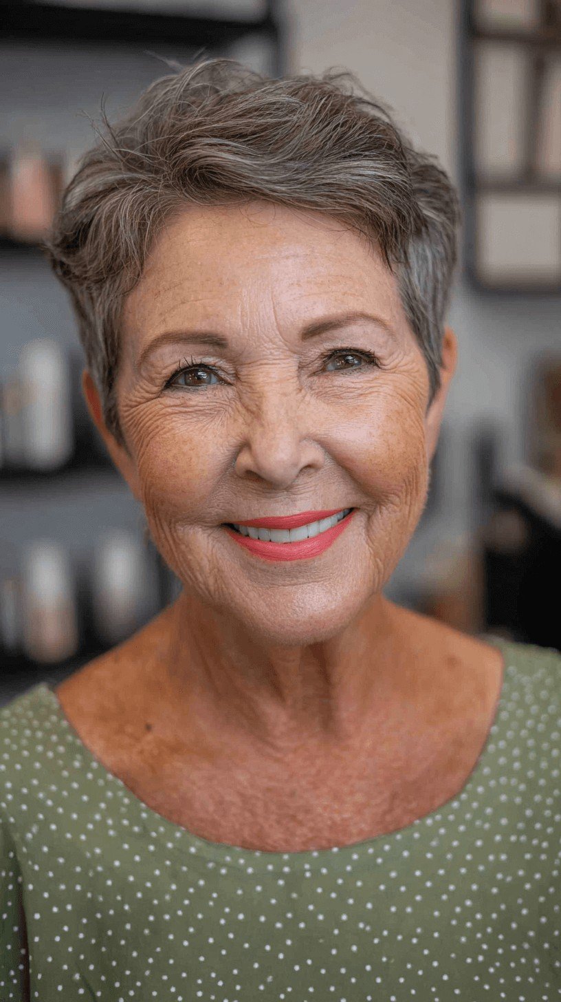 Textured Short Cut with Soft Layers