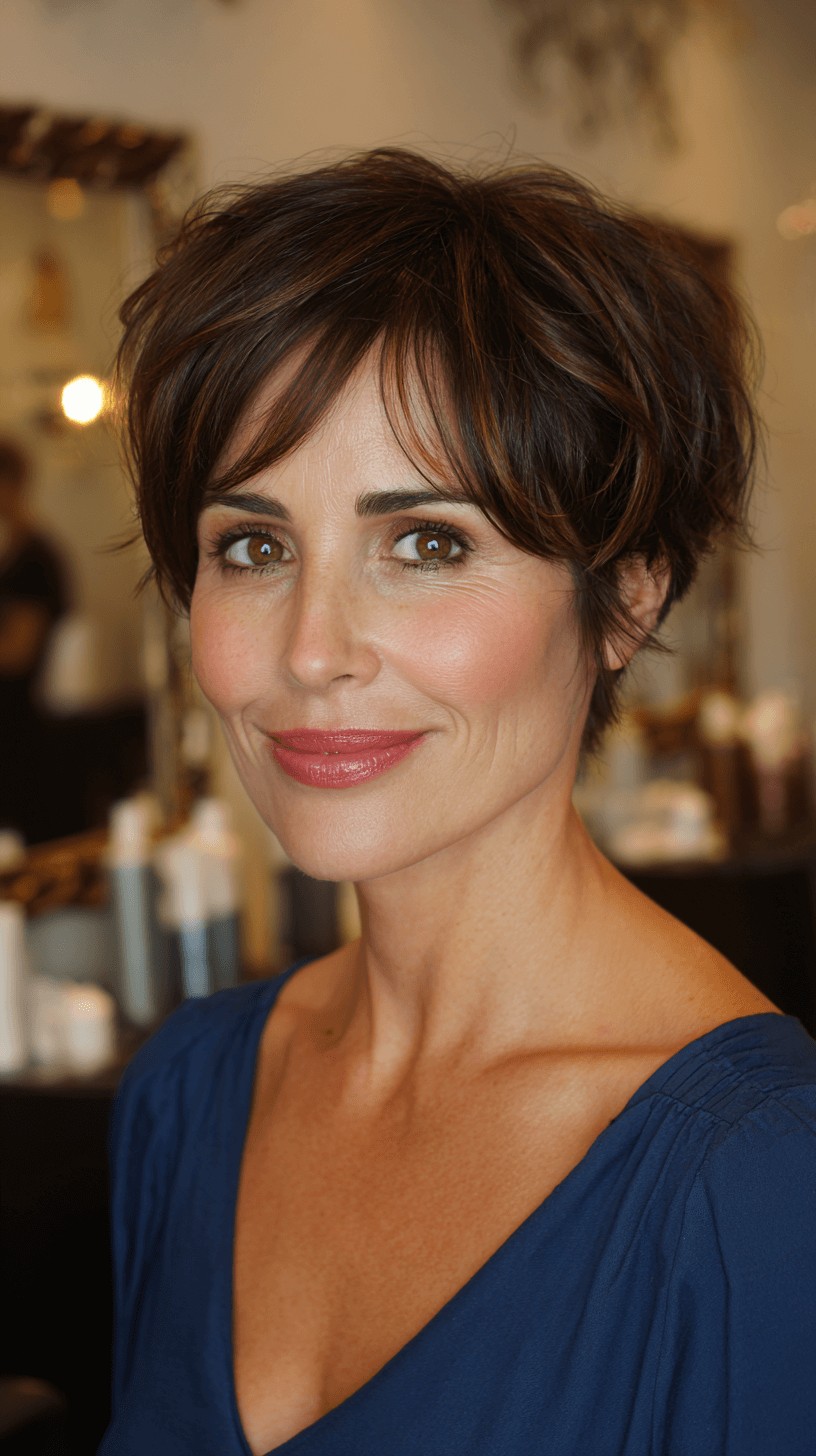 Textured Short Pixie with Soft Layers