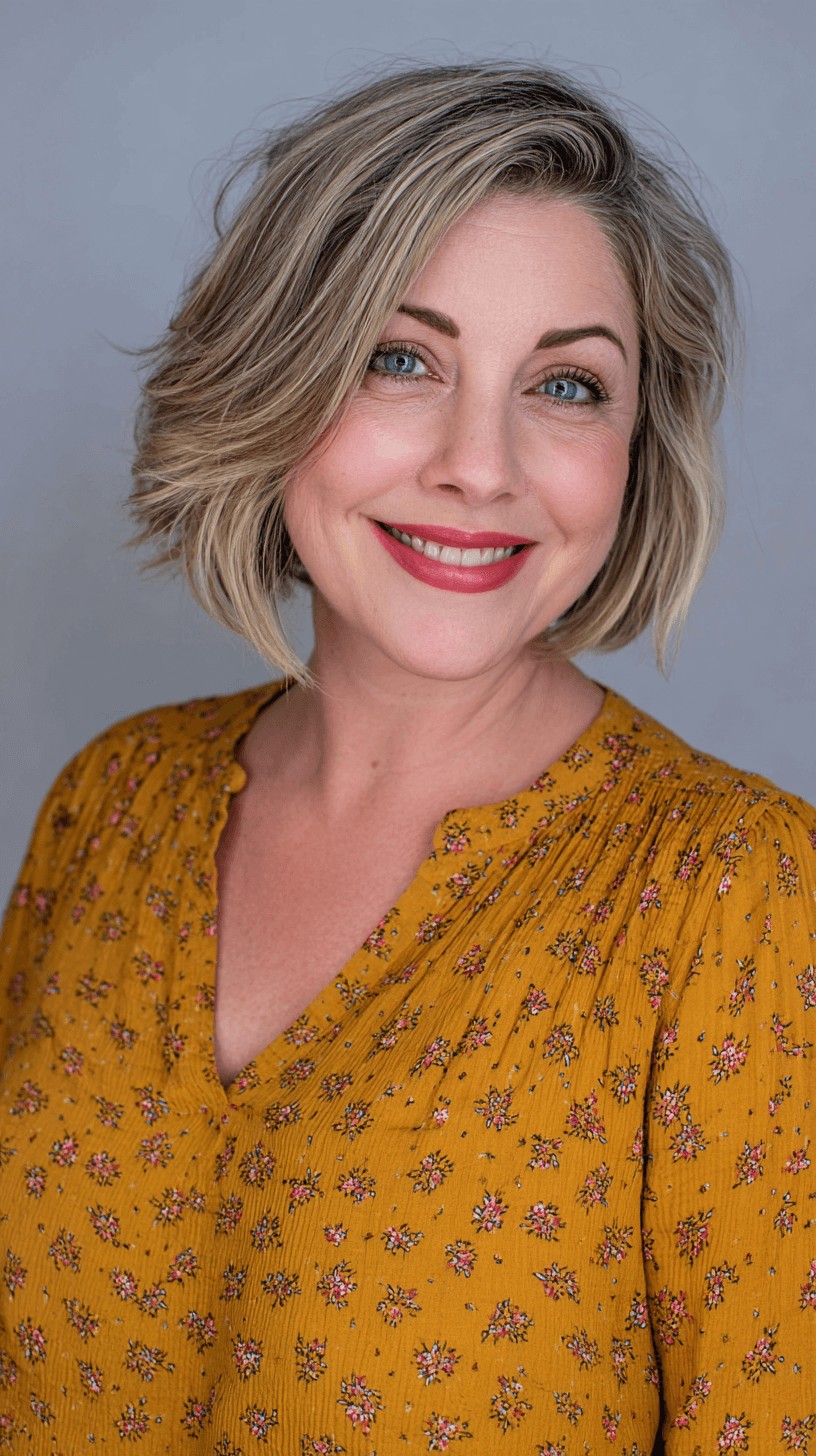 Textured Soft Bob with Subtle Layers