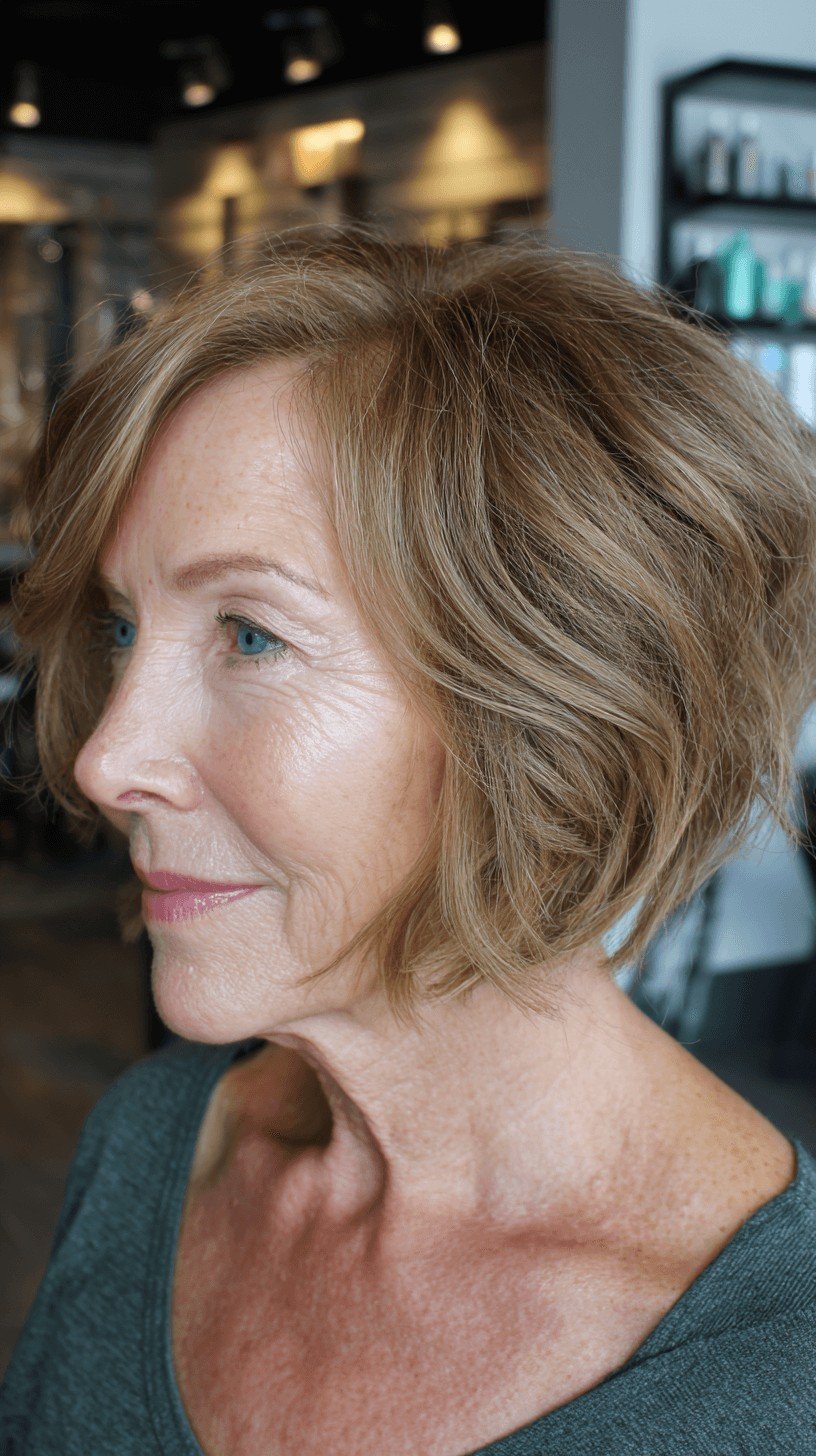 Textured Stacked Bob with Soft Layers