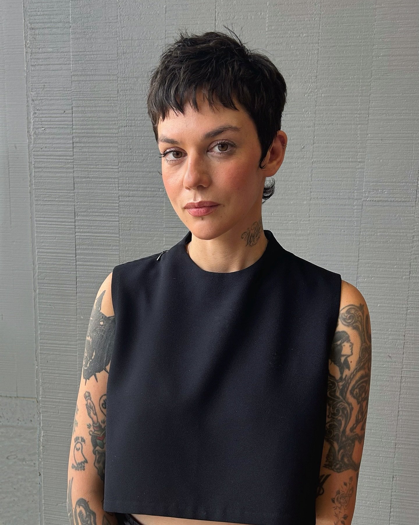 Edgy Textured Pixie Cut with Defined Layers