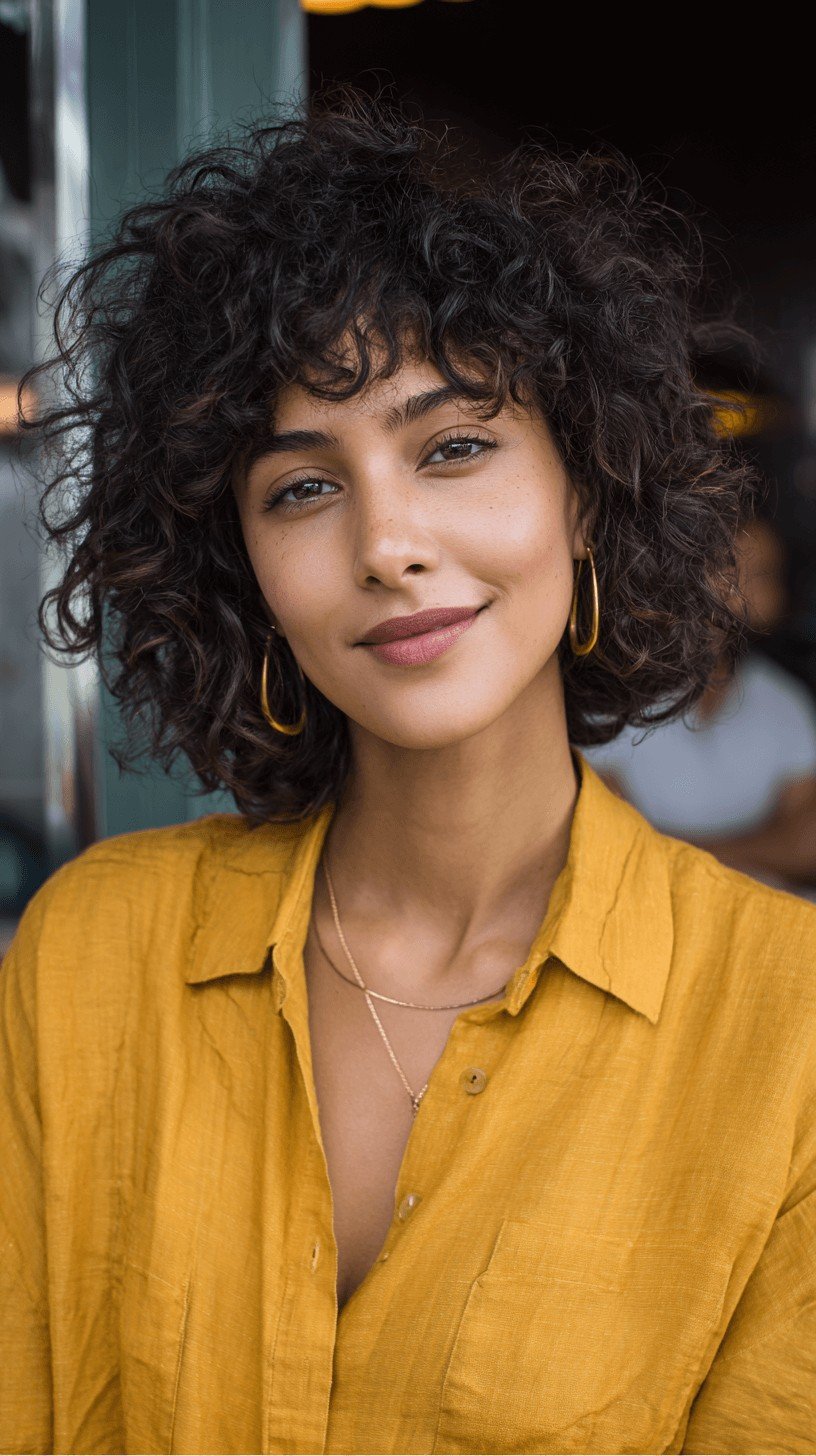 Charming Curly Shag with Defined Layers