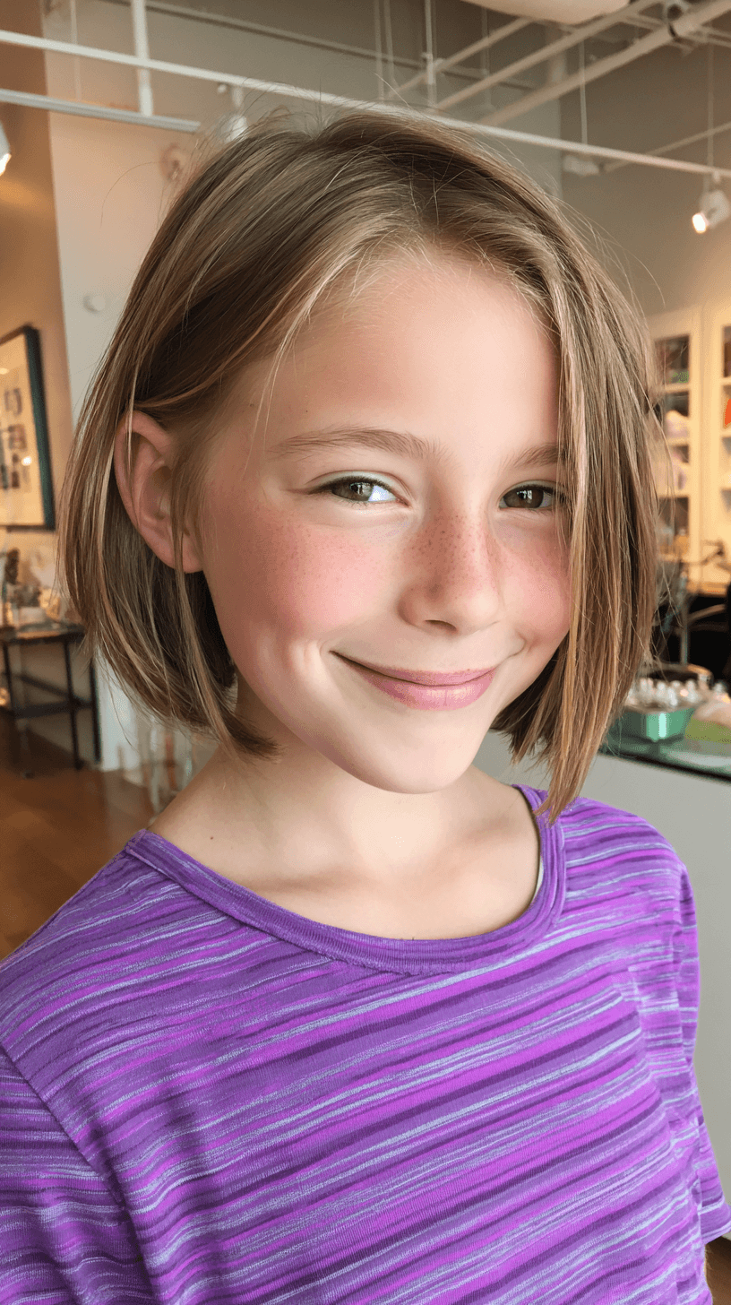 Charming Textured Bob with Subtle Layers