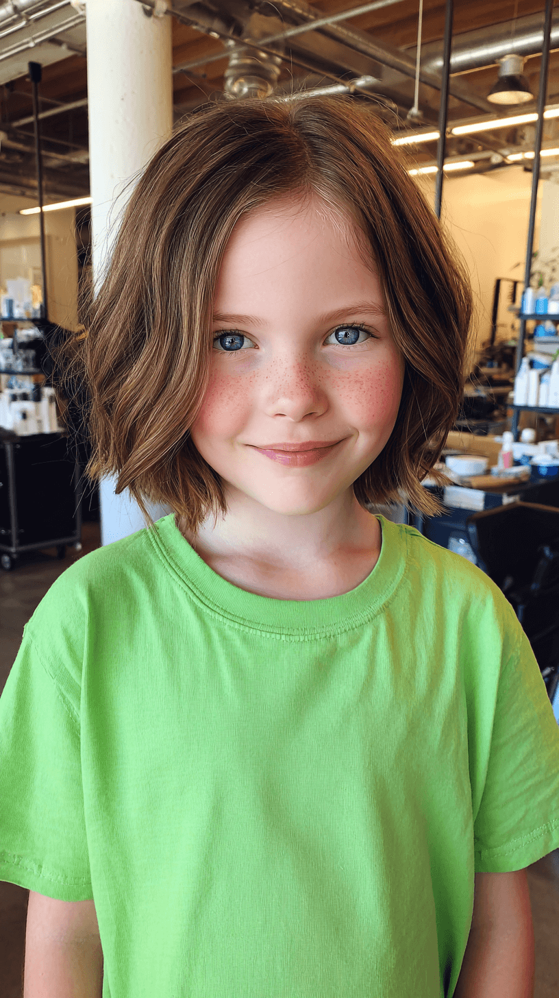 Charming Textured Lob with Soft Waves