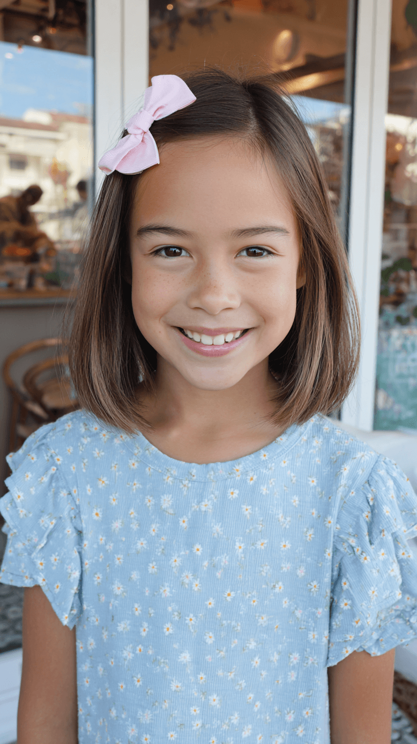 Chic Blunt Cut with Soft Face Framing