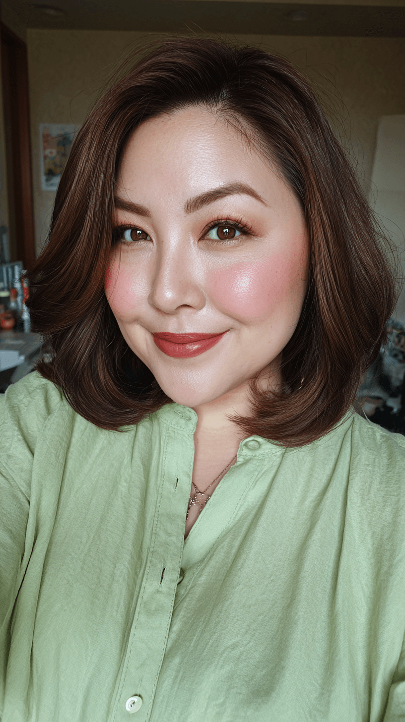 Chic Softly Curled Lob with Subtle Layering