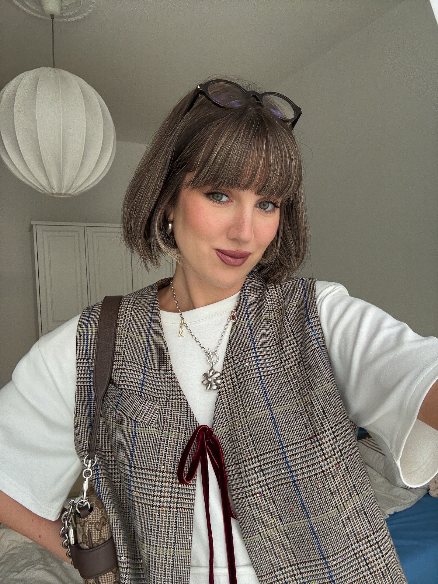 Choppy Textured Bob with Soft Fringe