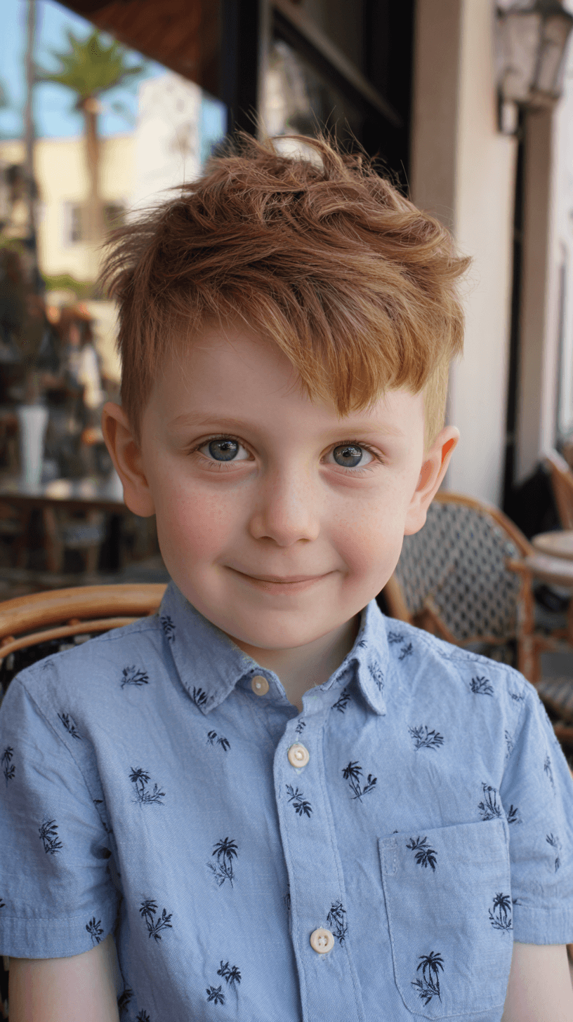 Choppy Textured Boy's Cut with Playful Layers