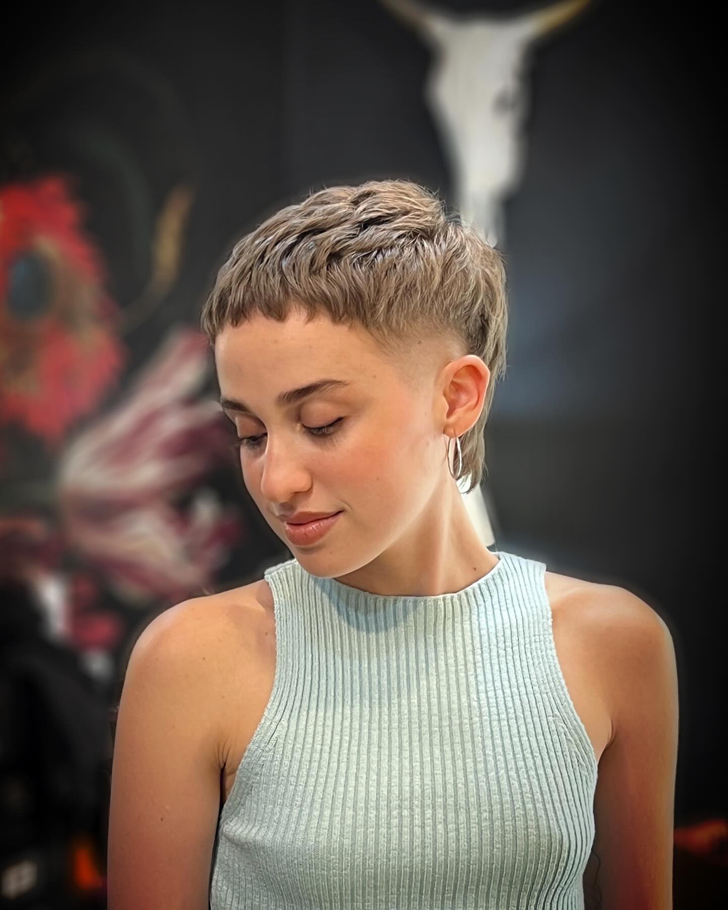Choppy Textured Pixie with Undercut