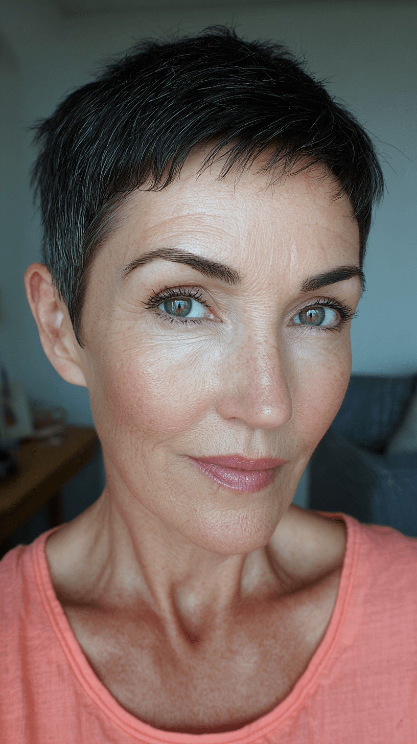 Edgy Textured Short Cut with Defined Layers