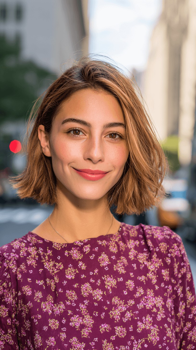 Effortless Textured Lob with Soft Waves