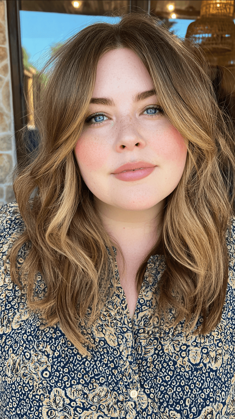 Effortlessly Chic Long Layered Waves