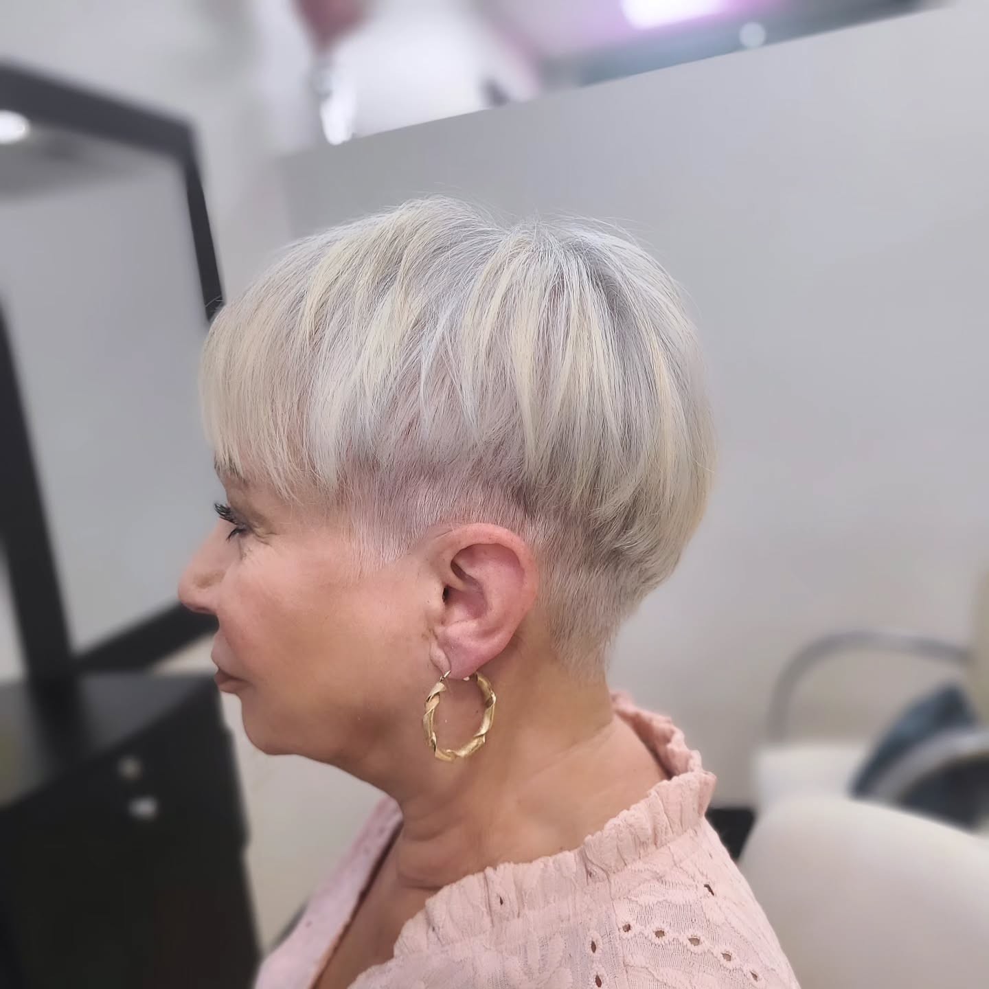 Elegant Textured Pixie Cut with Subtle Undercut