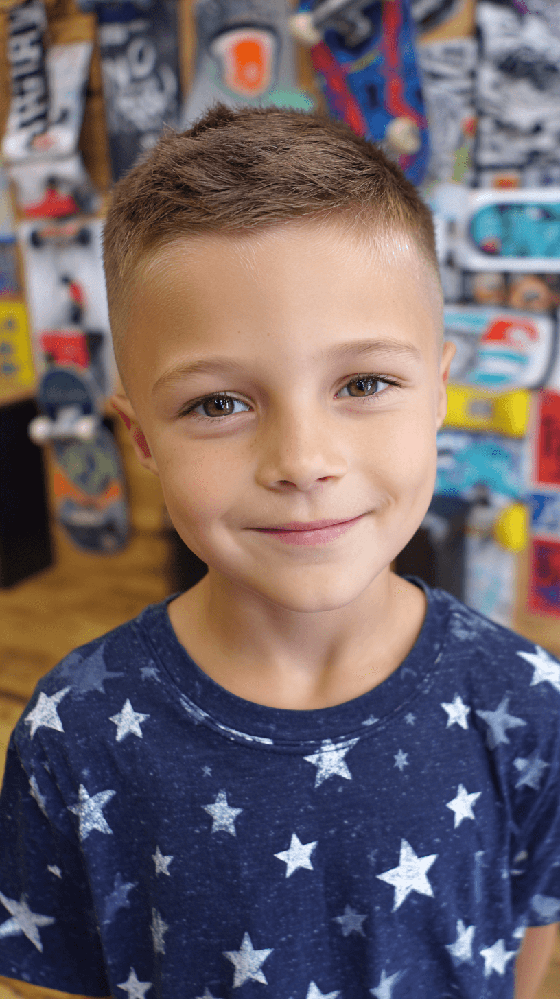 Fresh Textured Crew Cut with Defined Edges