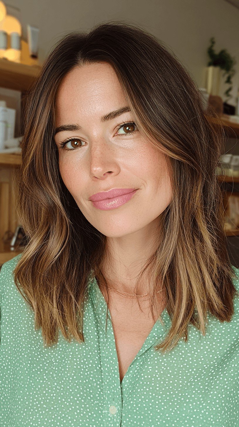 Gorgeous Long Layered Cut with Subtle Balayage