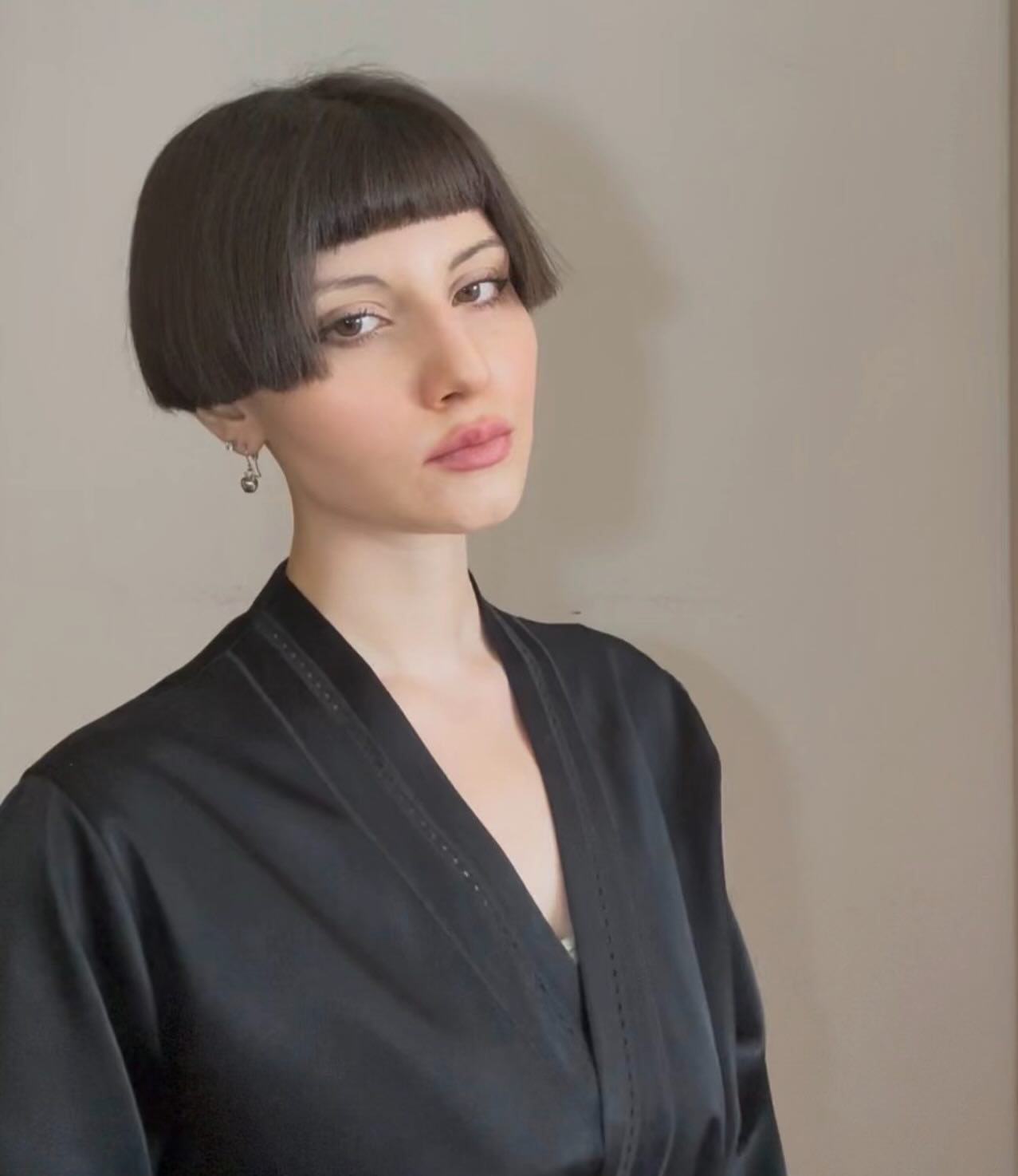 Modern Bowl Cut with Soft Blunt Fringe