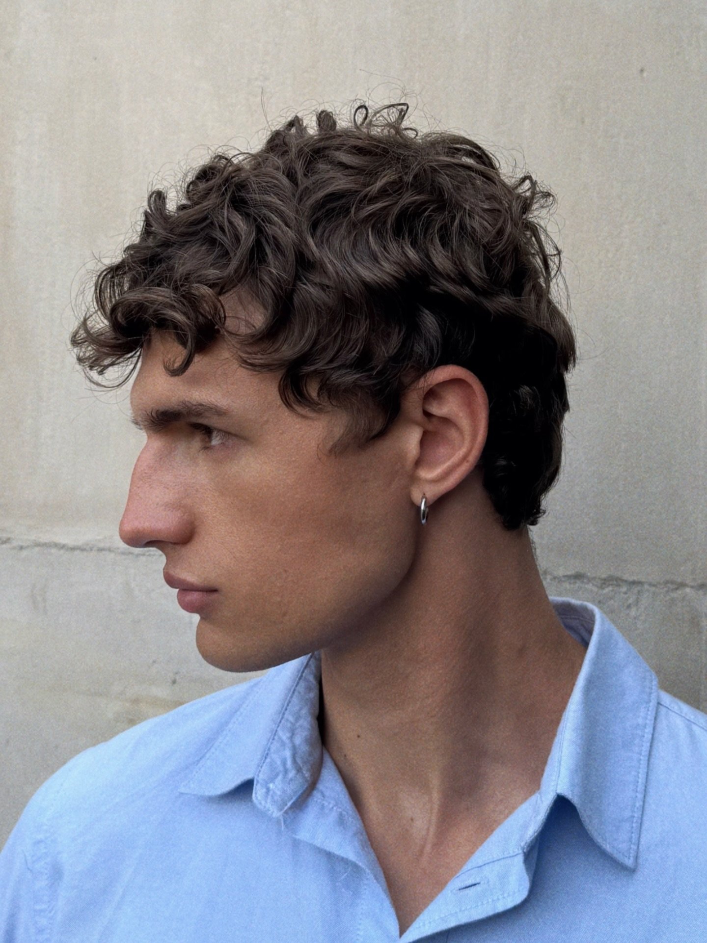 Modern Curly Crop with Defined Curls